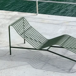 Seating|Garden Sofas & Garden Benches^HAY Palissade chaise lounge, Olive Green