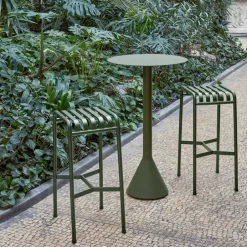Balcony Furniture|Table For Outdoor Use^HAY Palissade Cone bar table, Olive Green
