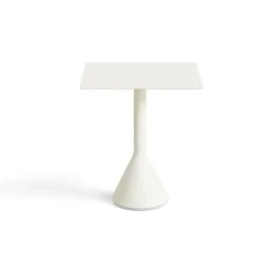 Clearance HAY Palissade Cone square coffee table 65x65 cm, Cream White