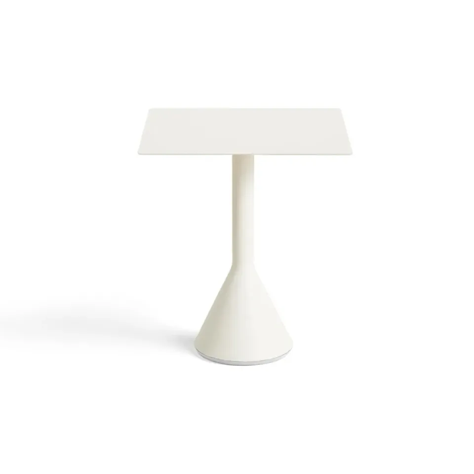 Clearance HAY Palissade Cone square coffee table 65x65 cm, Cream White