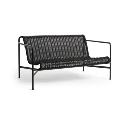 Garden Sofas & Garden Benches|Outdoor Lounge Furniture^HAY Palissade Cord lounge sofa, Anthracite Black