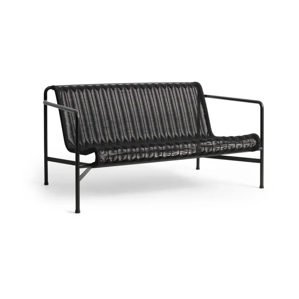 Garden Sofas & Garden Benches|Outdoor Lounge Furniture^HAY Palissade Cord lounge sofa, Anthracite Black