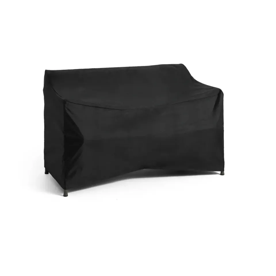 Hot HAY Palissade Cover for Dining bench with armrest, Black