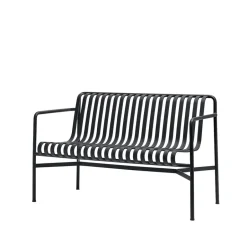 Garden Sofas & Garden Benches^HAY Palissade Dining bench with armrests, Anthracite BlackGrey