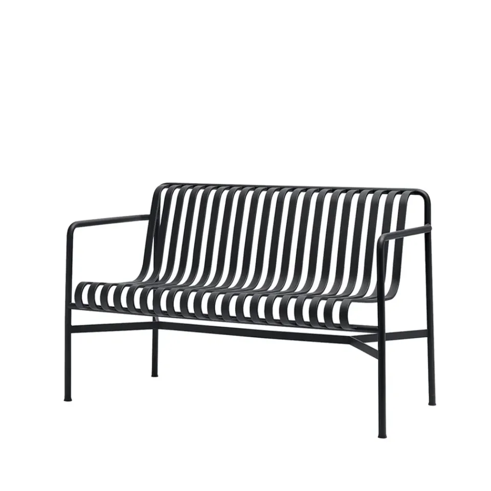 Garden Sofas & Garden Benches^HAY Palissade Dining bench with armrests, Anthracite BlackGrey
