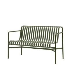 Garden Sofas & Garden Benches^HAY Palissade Dining bench with armrests, Olive Green
