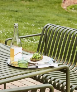 Garden Sofas & Garden Benches^HAY Palissade Dining bench with armrests, Olive Green