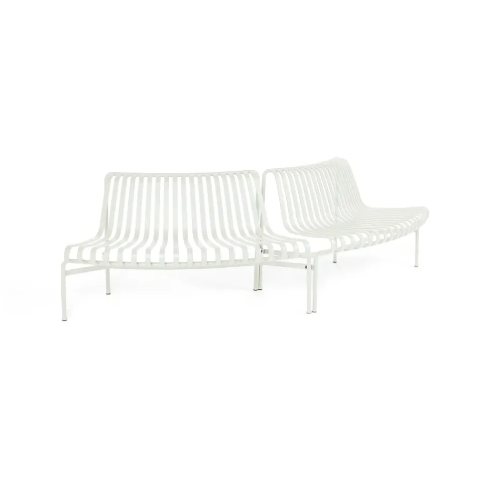 Hot HAY Palissade Dining park bench out-out, Cream White