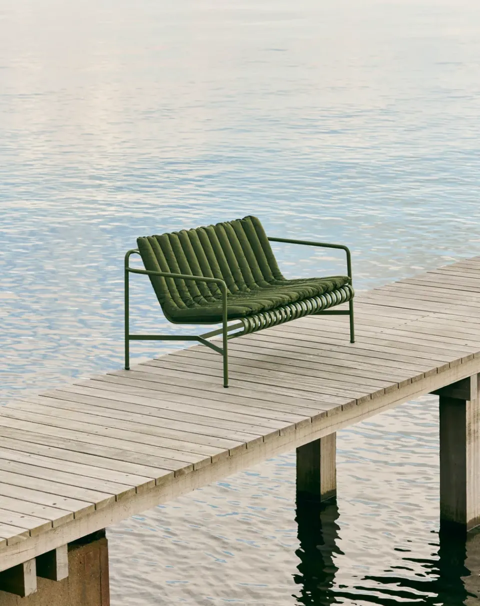 Online HAY Palissade lounge sofa, Olive Green