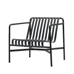 Online HAY Palissade Low lounge chair, Anthracite BlackGrey