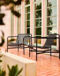 Online HAY Palissade Low lounge chair, Anthracite BlackGrey