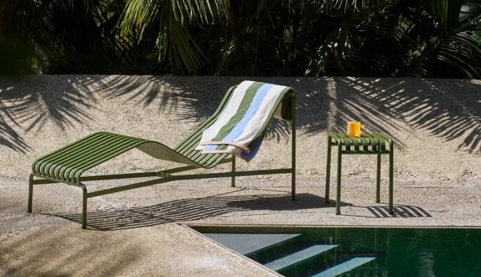 Seating^HAY Palissade stool, Olive Green