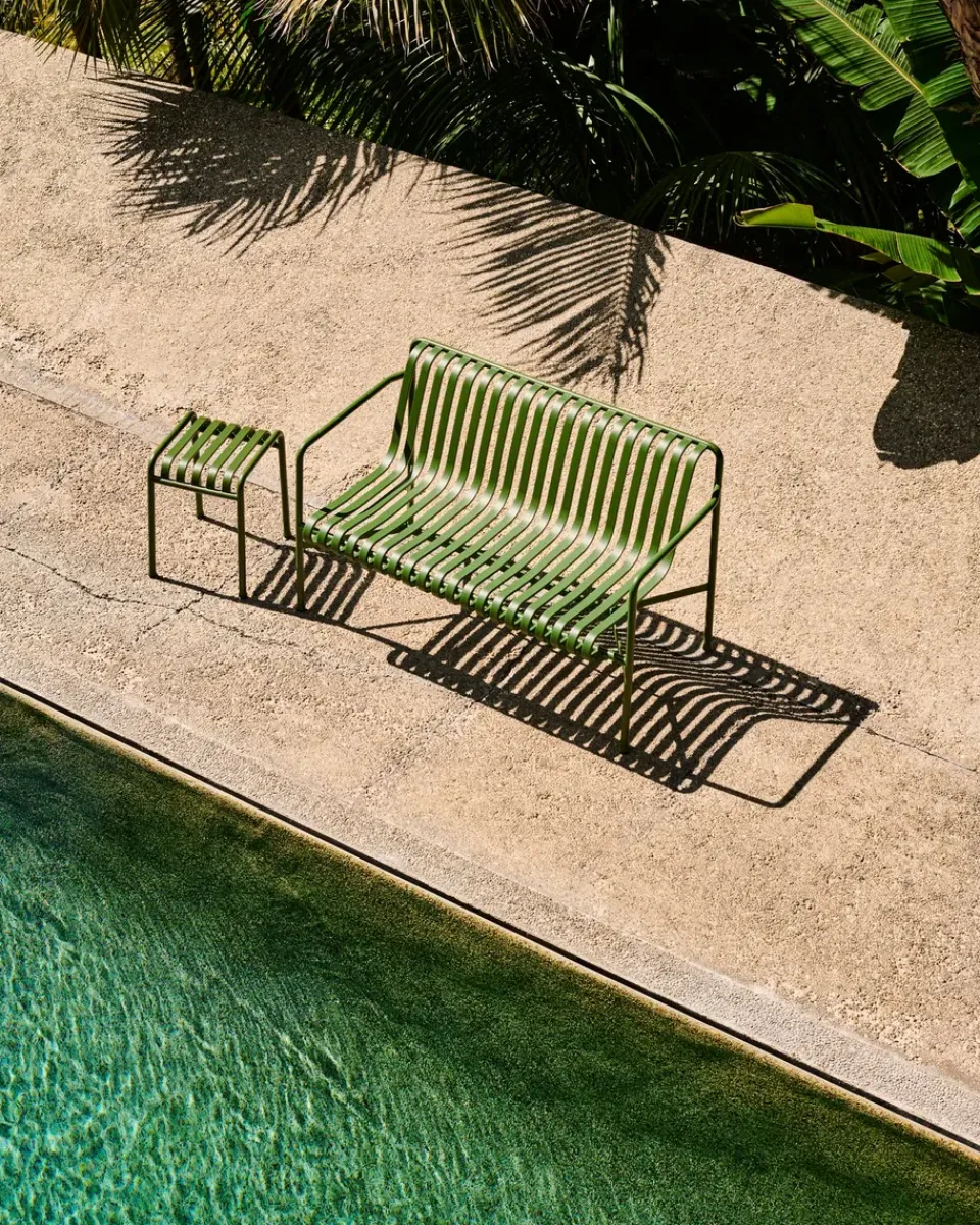 Seating^HAY Palissade stool, Olive Green