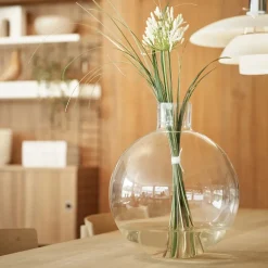 Vases^Skrufs Glasbruk Pallo vase, Clear 37 cm Transparent