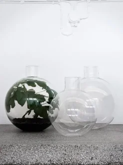 Vases^Skrufs Glasbruk Pallo vase, Clear 37 cm Transparent