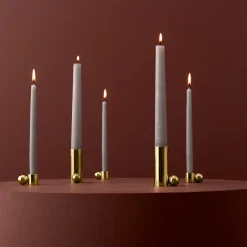 Candle Holders^OYOY Palloa candle high, Brass Gold-coloured