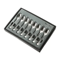 Tea & Coffee Spoons^Robert Welch Palm Bright coffee spoon 8-pack, Stainless steel Silver-coloured