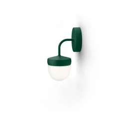 Wall Lights^Noon Pan wall lamp frosted 10 cm, British racing Green