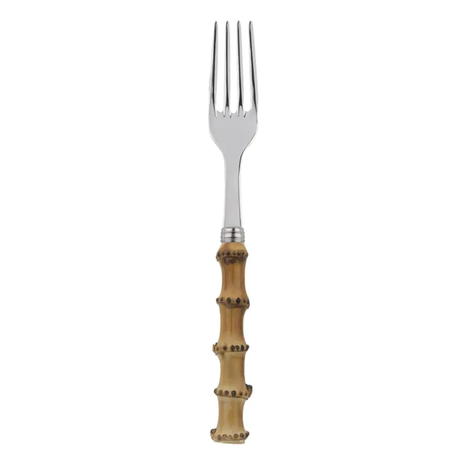 Online SABRE Paris Panda fork, Stainless steel-bamboo Silver-colouredBeige