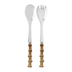 Salad Servers^SABRE Paris Panda salad servers, 2 pieces, Bamboo light Brown