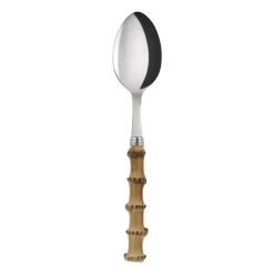 New SABRE Paris Panda tablespoon, Stainless steel-bamboo Silver-colouredBeige
