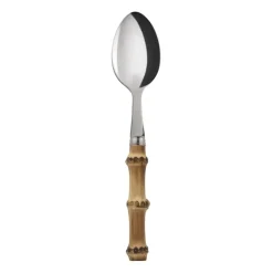 Outlet SABRE Paris Panda teaspoon, Stainless steel-bamboo Silver-colouredBeige