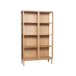 Display & Glass Cabinets|Display & Glass Cabinets^Hübsch Panorama display cabinet large, Oak Beige