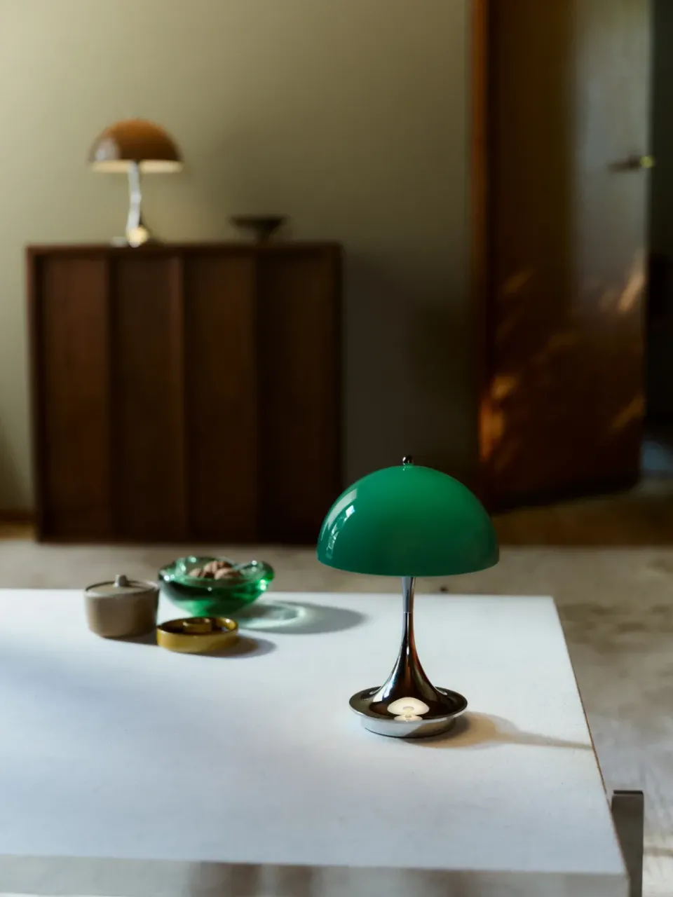 Portable Lighting^Louis Poulsen Panthella 160 Portable v3 table lamp, Original Opal Green