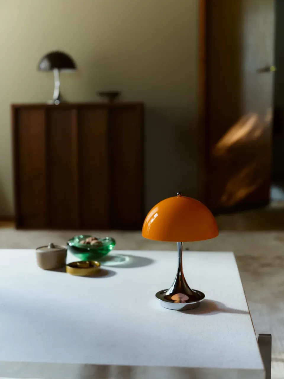 Portable Lighting^Louis Poulsen Panthella 160 Portable v3 table lamp, Original Opal Orange