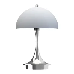 Portable Lighting^Louis Poulsen Panthella 160 Portable v3 table lamp, Chrome opal Grey