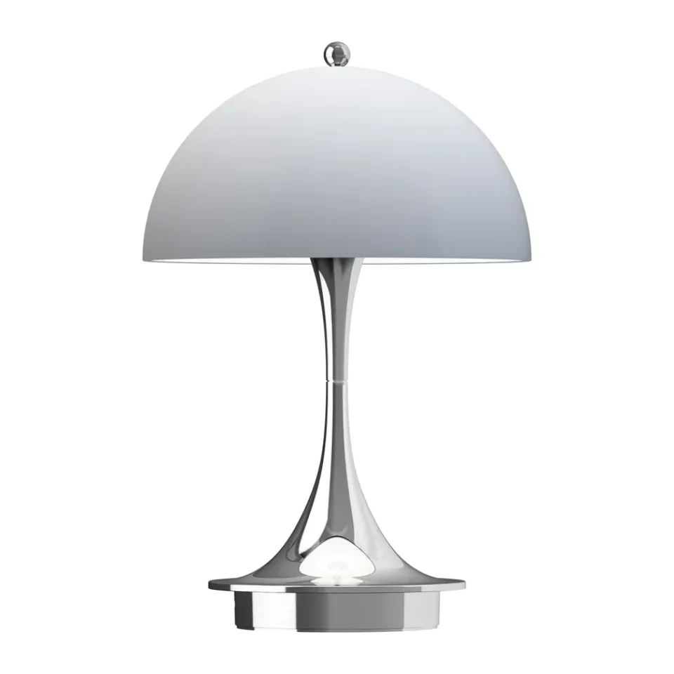Portable Lighting^Louis Poulsen Panthella 160 Portable v3 table lamp, Chrome opal Grey
