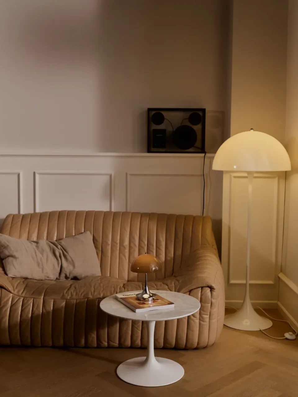 Portable Lighting^Louis Poulsen Panthella 160 Portable v3 table lamp, Original Opal Brown