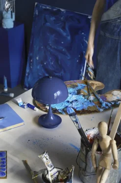 Portable Lighting^Louis Poulsen Panthella 160 Portable v3 table lamp, Opaque indigo Blue