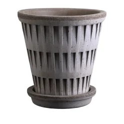 Clearance Bergs Potter Pantheon raw pot, , Ø16 cm Grey