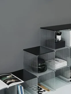 Shelves & Shelving Systems|Shelves & Shelving Systems^Montana Panton Wire Single shelf 34,8x34,8x34,8 cm, Chrome Silver-coloured