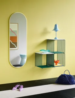 Montana Panton Wire Single shelf 34,8x34,8x34,8 cm, Pine Green