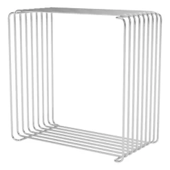 Outlet Montana Panton Wire Single shelf 34,8x34,8x18,8 cm, Chrome Silver-coloured