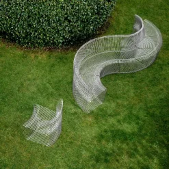 Garden Sofas & Garden Benches|Outdoor Lounge Furniture^Montana Pantonova module sofa, Stainless steel, concave Grey