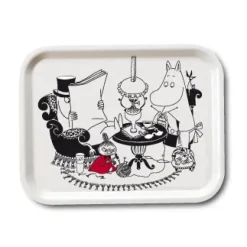 Clearance Opto Design Papa Reading Moomin tray, 27x20 cm White