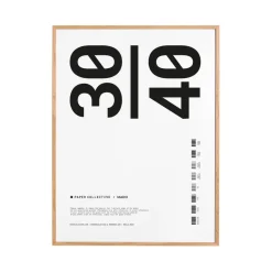 Online Paper Collective frame plexiglass-oak, 30x40 cm Beige