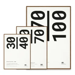 Outlet Paper Collective frame plexiglass-dark oak, 50x70 cm Brown