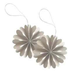 Clearance Cooee Design Paper Flowers Christmas ornament, Natural Beige