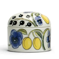 New Arabia Paratiisi box with lid, white- coloured Multi
