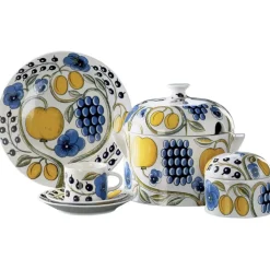 Small Plates & Side Plates^Arabia Paratiisi plate Ø21 cm, blue BlueYellow