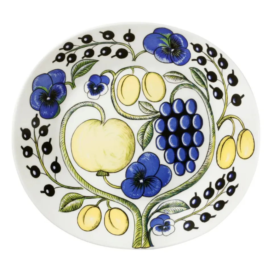 Hot Arabia Paratiisi plate oval 25 cm, blue BlueYellow
