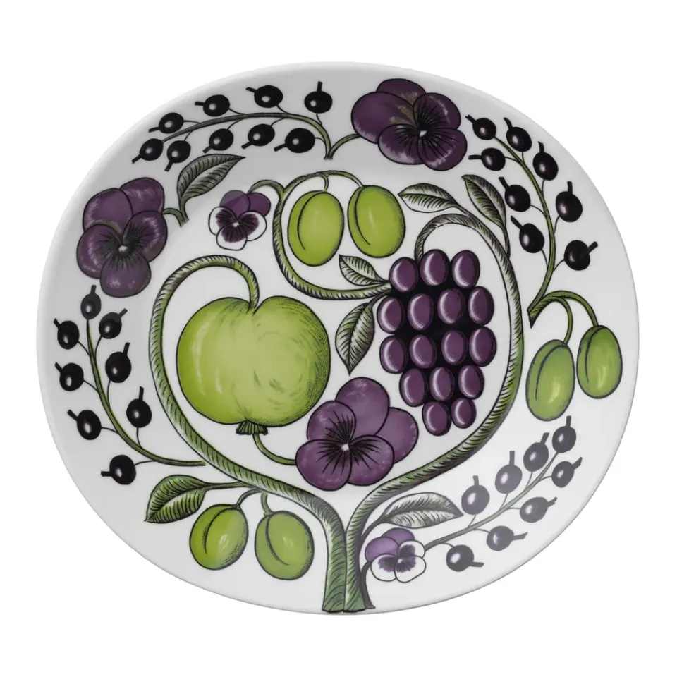 Dinner Plates^Arabia Paratiisi plate oval 25 cm, Purple