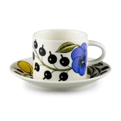 Arabia Paratiisi saucer Ø14 cm for coffee cup 18 cl, blue BlueYellow