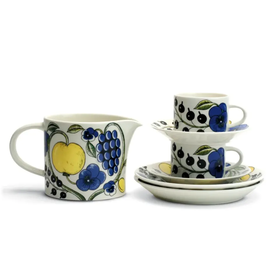 Arabia Paratiisi saucer Ø14 cm for coffee cup 18 cl, blue BlueYellow