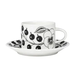 Tea & Coffee Saucers^Arabia Paratiisi saucer Ø14 cm for coffee cup 18 cl, Black