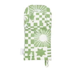 Clearance Moomin Arabia Party Moomin oven mitt 15x34 cm, Green Multi